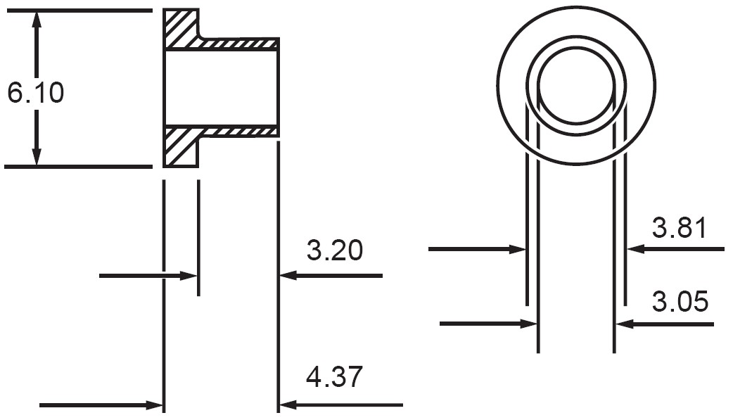 מבודד לרכיבים אלקטרוניים TO-3